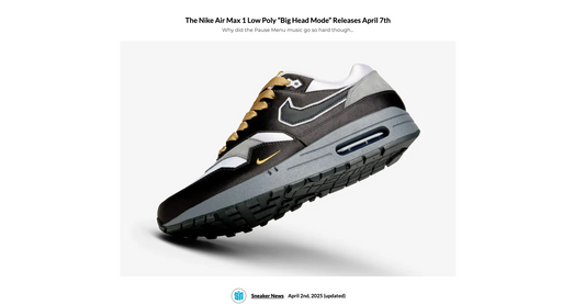 Air Max 1 Low Poly, “Big Head Mode"