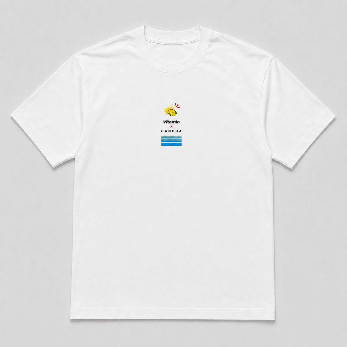 Cancha x Vitamin Tournament Tee - White