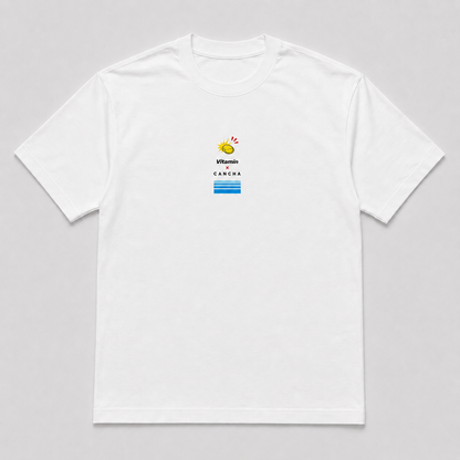 Cancha x Vitamin Tournament Tee - White