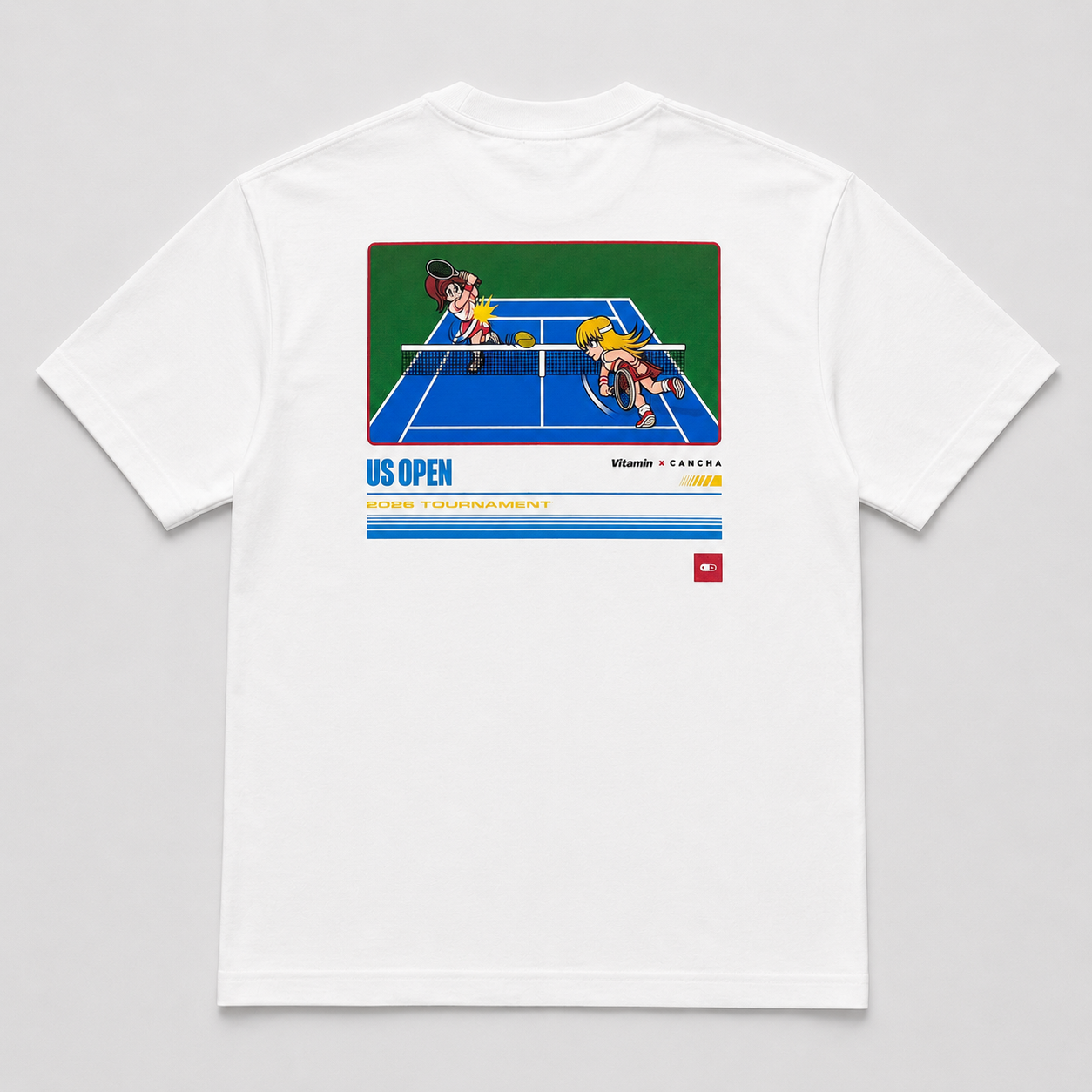 Cancha x Vitamin Tournament Tee - White